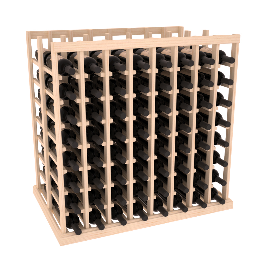 InstaCellar 8 Column Double Deep Tasting Table – Ponderosa Pine / Unstained