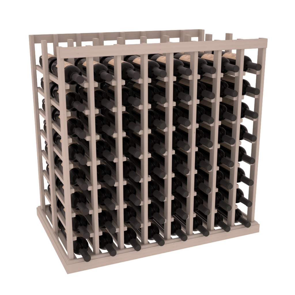 InstaCellar 8 Column Double Deep Tasting Table – Ponderosa Pine / Greywash stained