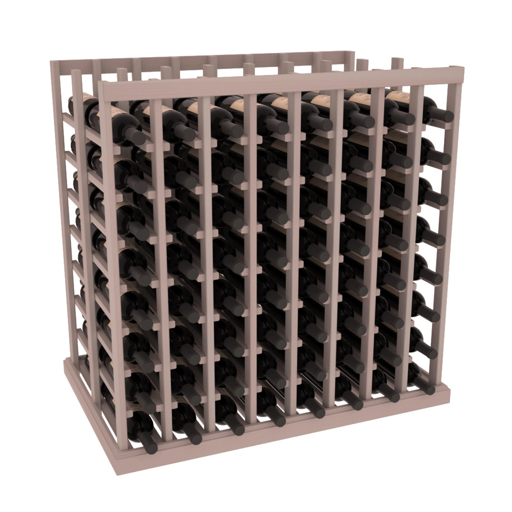 InstaCellar 8 Column Double Deep Tasting Table – Premium Redwood / Greywash stained