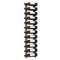 Millesime Wine Wall Collection 48" Vertical Wall-Mounted Rack, 1 Bottle Deep – Black Rods / White Oak