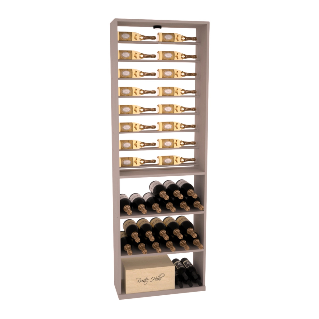 Retail Horizontal Bottle Display Rack – Grand Mahogany / Black stained