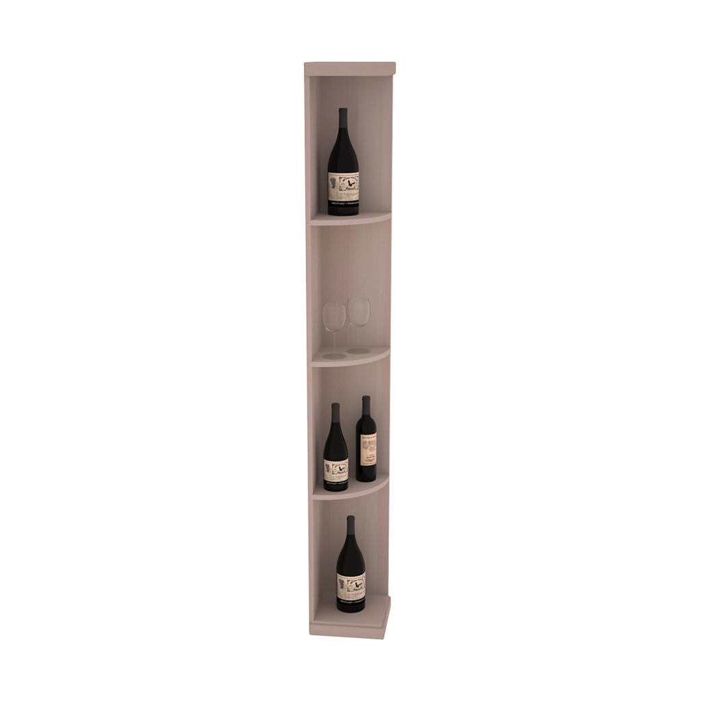 Retail Quarter-Round Wine Display Rack
