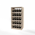 GrandCellar™ 4 Column Full-Depth Wine Display – 36" – White Oak / Unstained