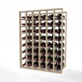 GrandCellar™ 6 Column Full-Depth Standard Wine Rack – 36" – White Oak / Unstained