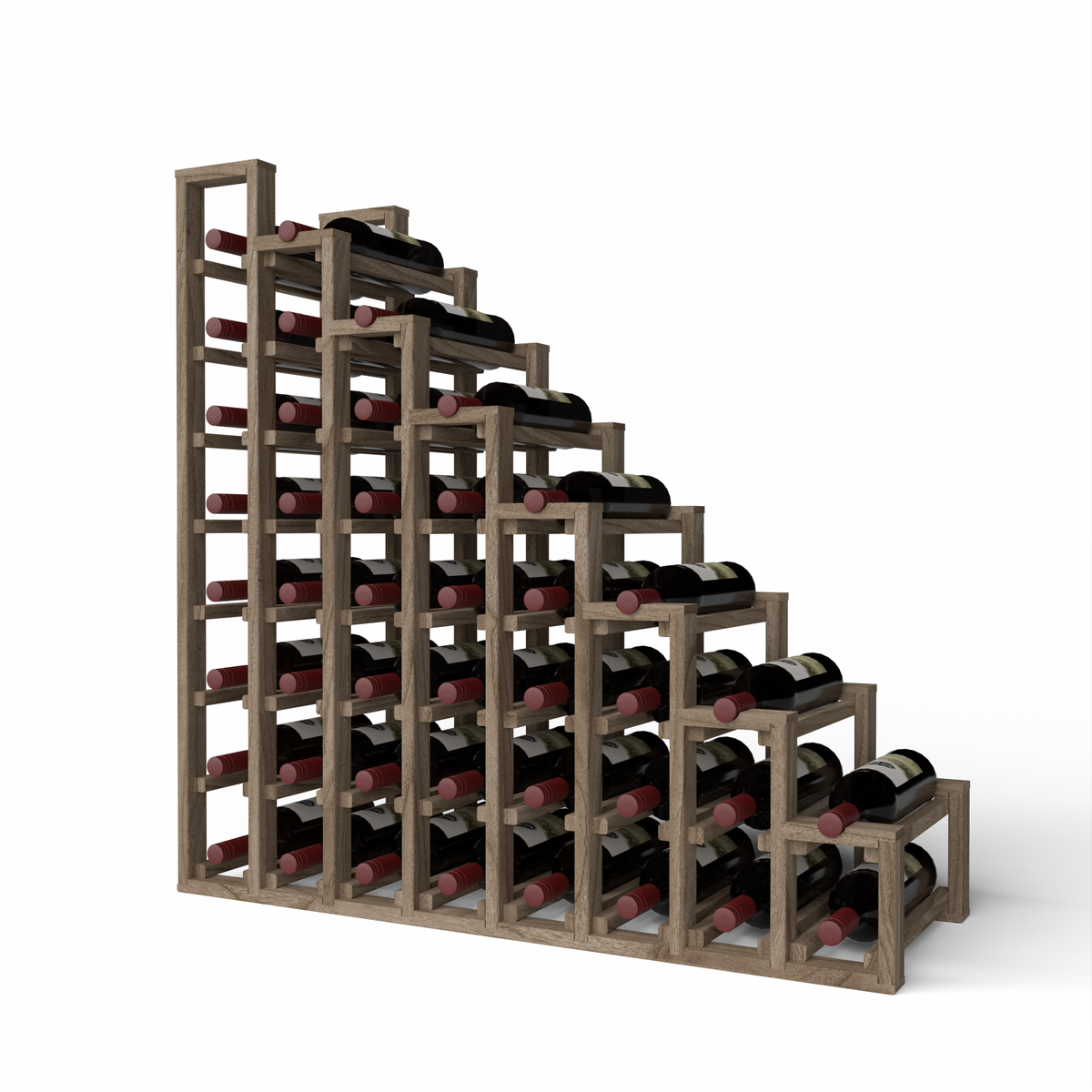 GrandCellar™ 8 Column Full-Depth Waterfall – 36" – Walnut / Unstained