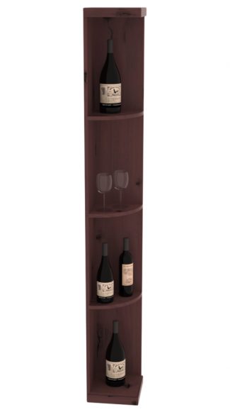 Retail Quarter-Round Wine Display Rack – Grand Mahogany / Oak stained