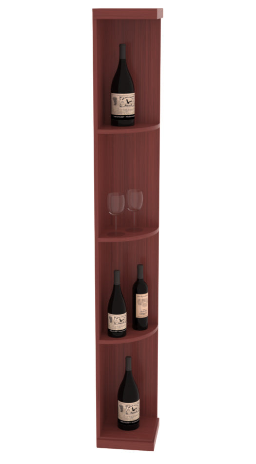 InstaCellar Quarter Round Display – Ponderosa Pine / Cherry stained