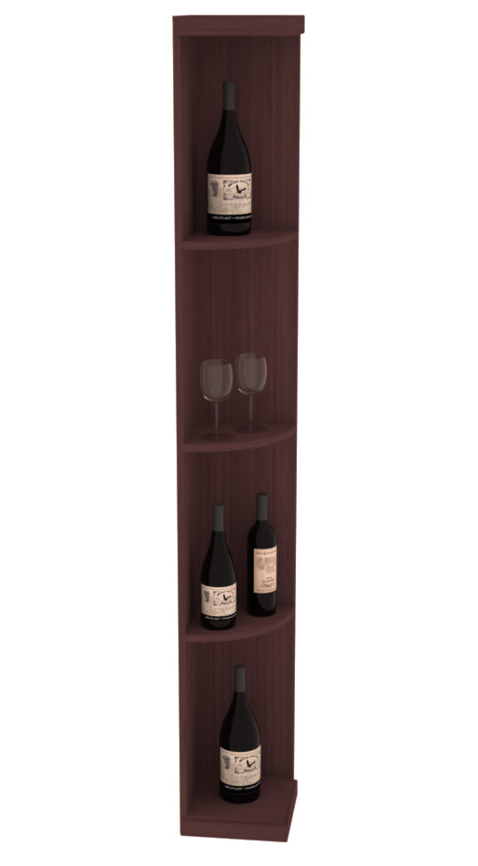 InstaCellar Quarter Round Display – Ponderosa Pine / Walnut stained