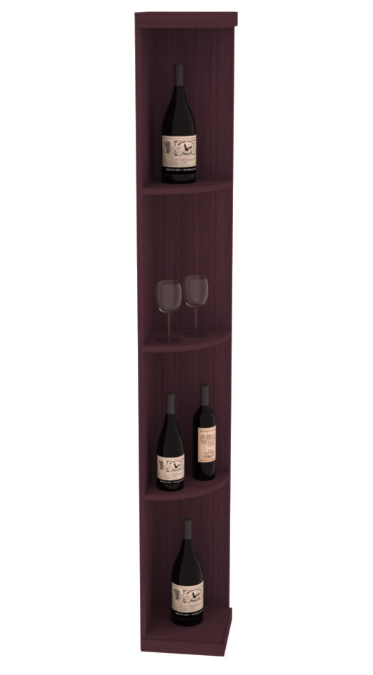 Retail Quarter-Round Wine Display Rack