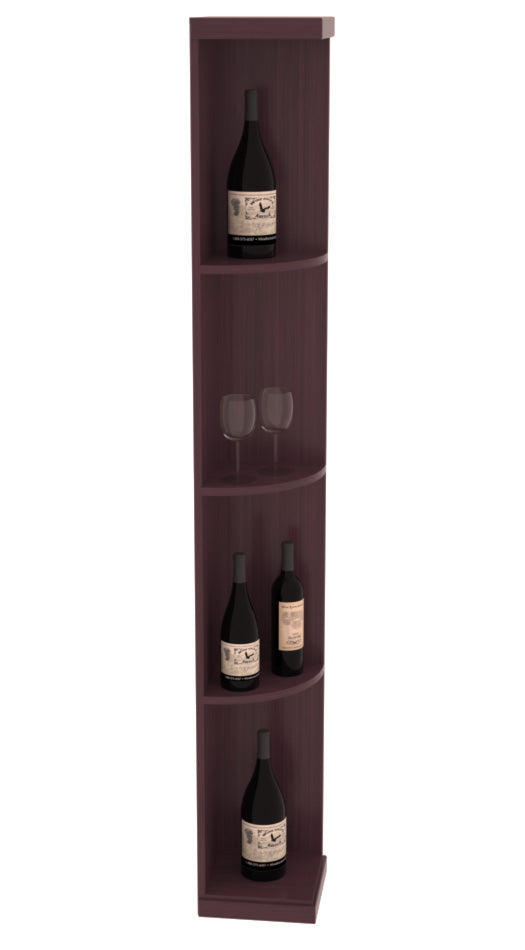 Retail Quarter-Round Wine Display Rack