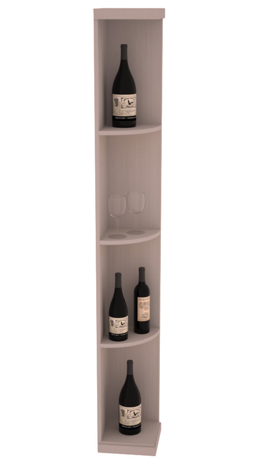 Retail Quarter-Round Wine Display Rack