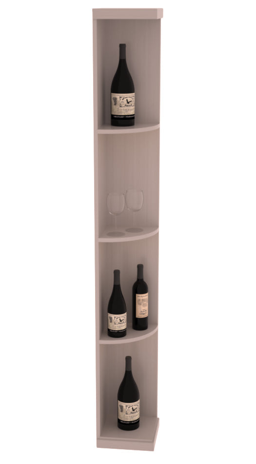 Retail Quarter-Round Wine Display Rack