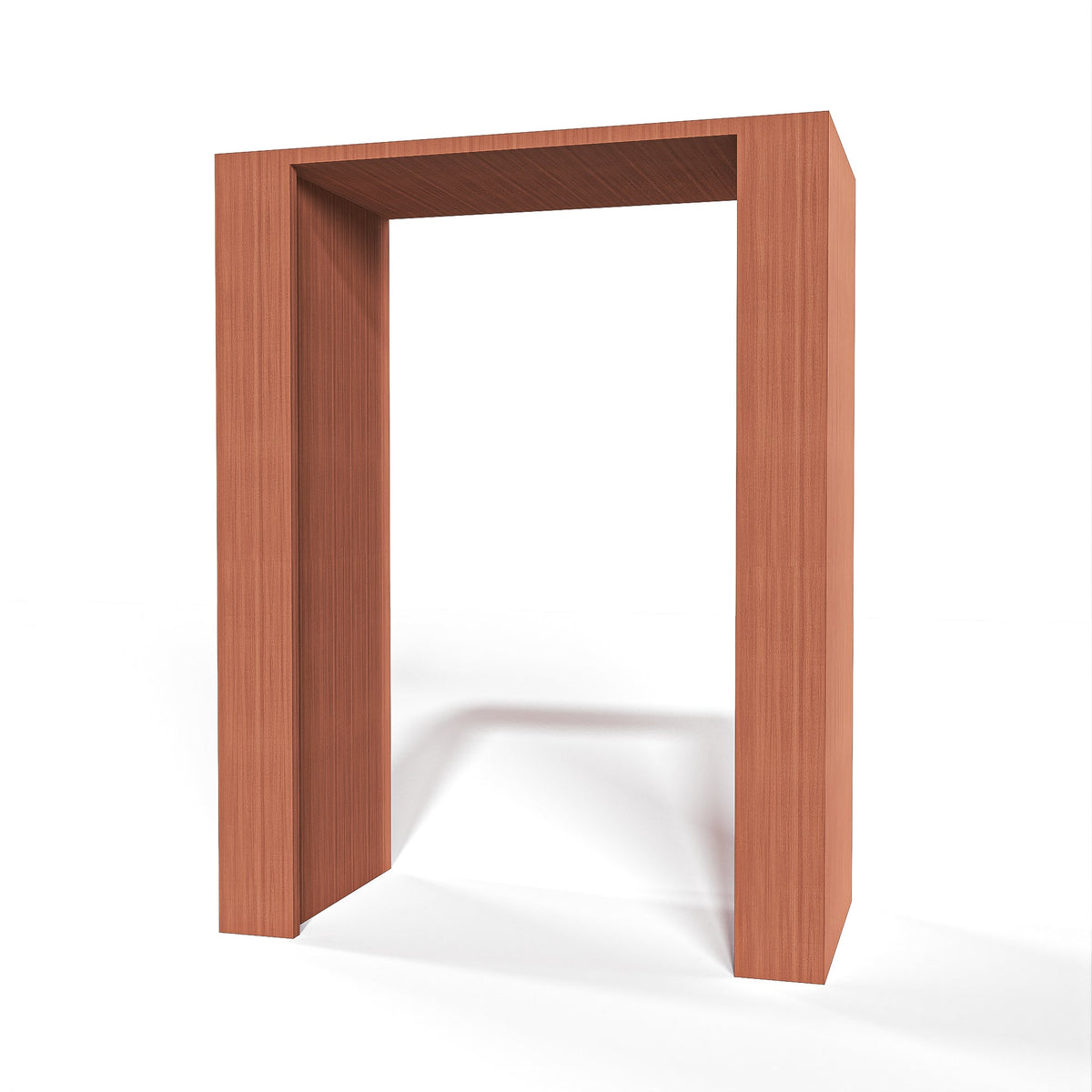 GrandCellar™ 6 Column Full-Depth Open Wine Niche – 36" – Sapele Mahogany / Unstained