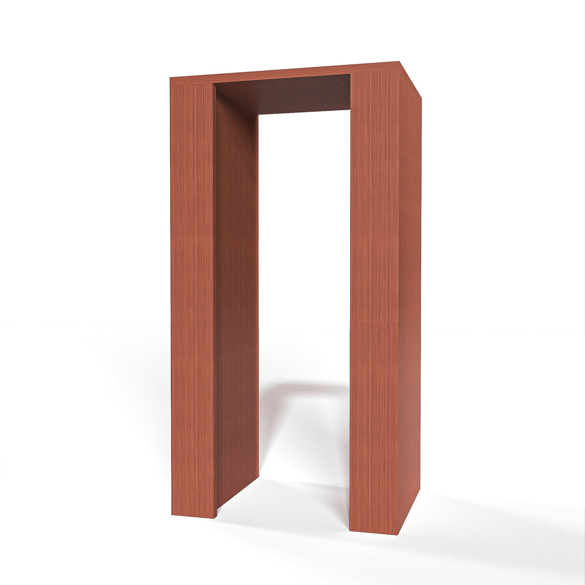 GrandCellar™ 4 Column Full-Depth Open Wine Niche – 36" – Sapele Mahogany / Unstained