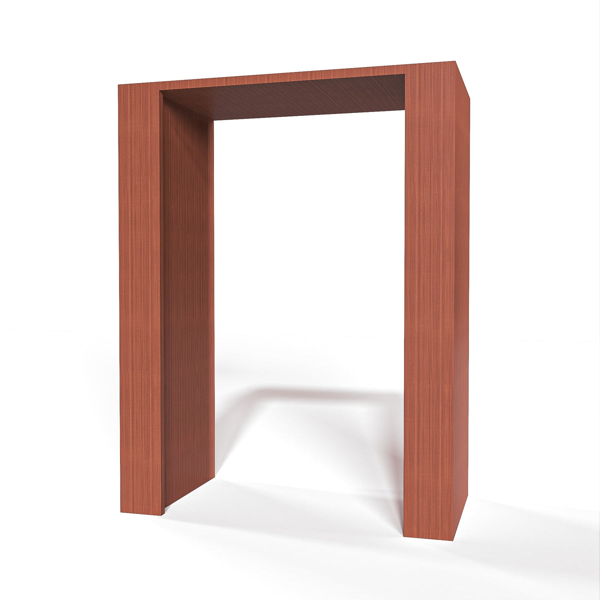 GrandCellar™ 6 Column Full-Depth Open Wine Niche – 36" – Sapele Mahogany / Unstained