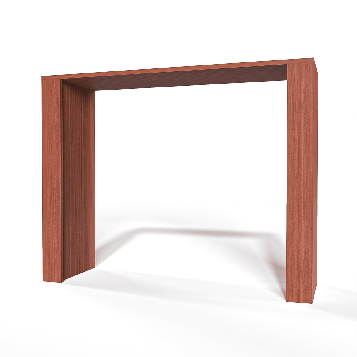 GrandCellar™ 10 Column Full-Depth Open Wine Niche – 36" – Sapele Mahogany / Unstained