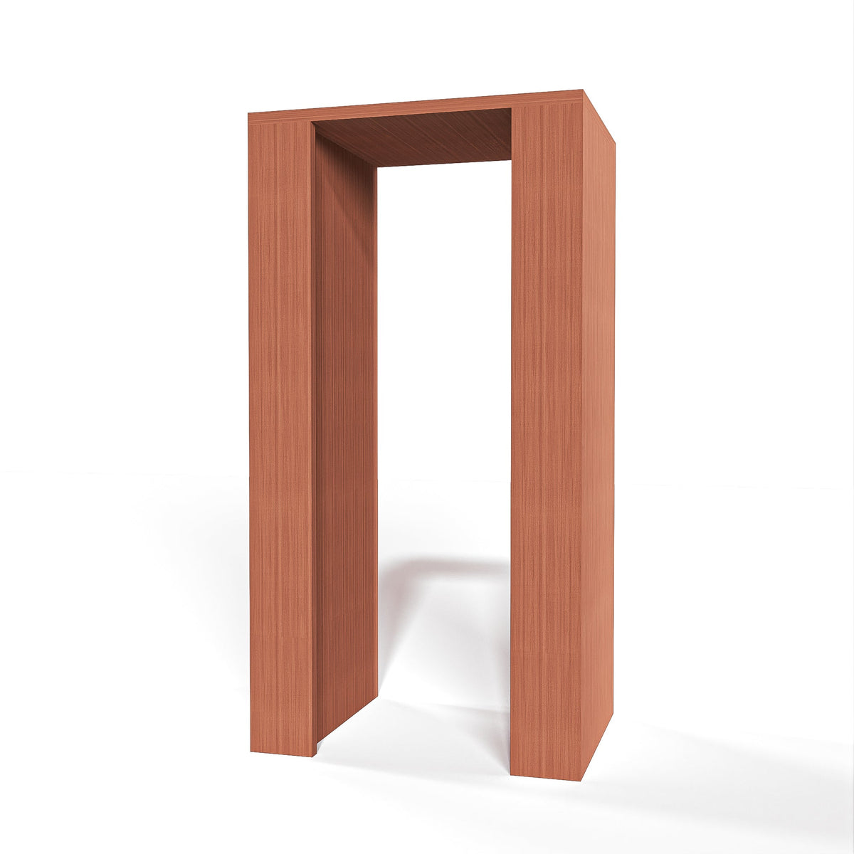 GrandCellar™ 4 Column Full-Depth Open Wine Niche – 36" – Sapele Mahogany / Unstained